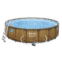 Bestway Bazén Power Steel Wood Swim Vista 5,49 x 1,22 m set včetně příslušenství