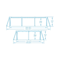 Bestway Bazén Steel Pro 2,59 x 1,70 x 0,61 m bez filtrace