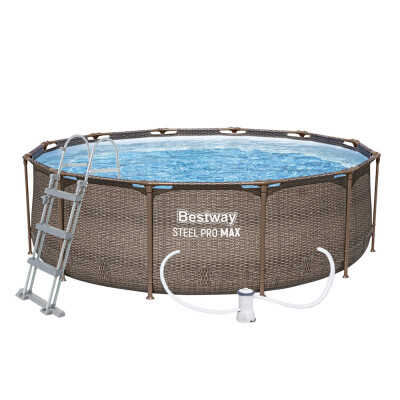 Bestway Bazén Steel Pro Max Rattan 3,66 x 1 m set včetně příslušenství